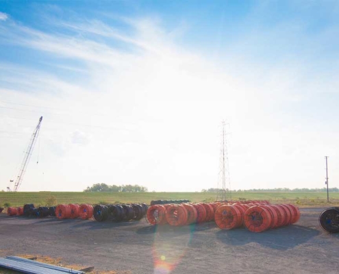 overview of telecom spools in storage
