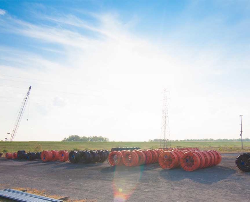 overview of telecom spools in storage