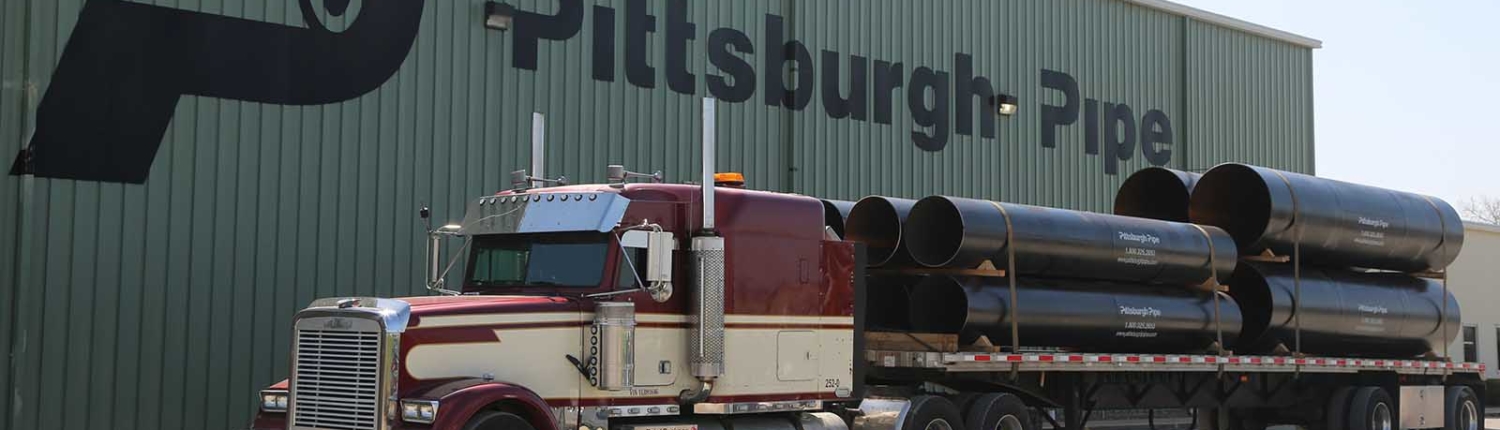 Pitts_Pipe_truck parked in front of pitts pipe building truck parked in front of pitts pipe building