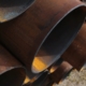Close up view of rathole casing pipes